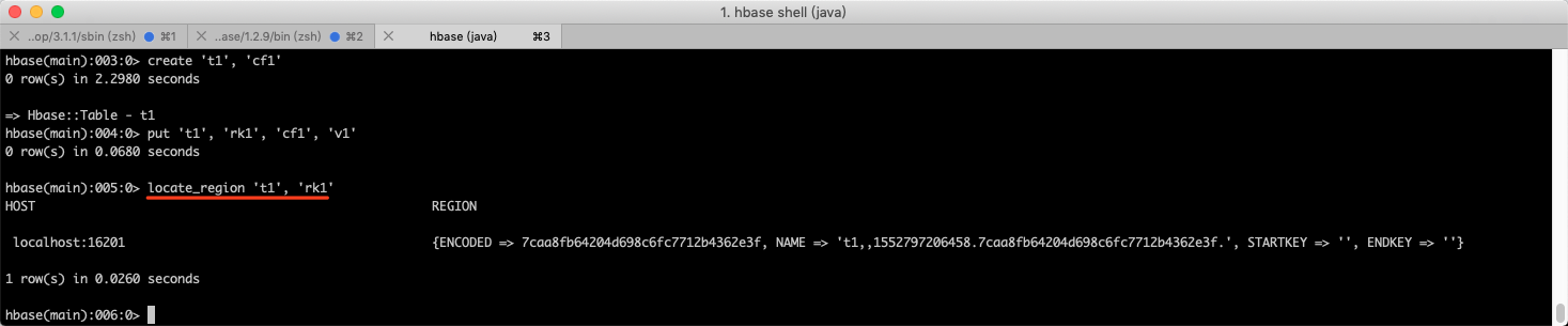 HBase Shell command list - Programmer Sought