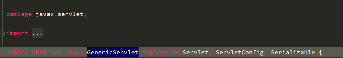 GenericServlet的源码