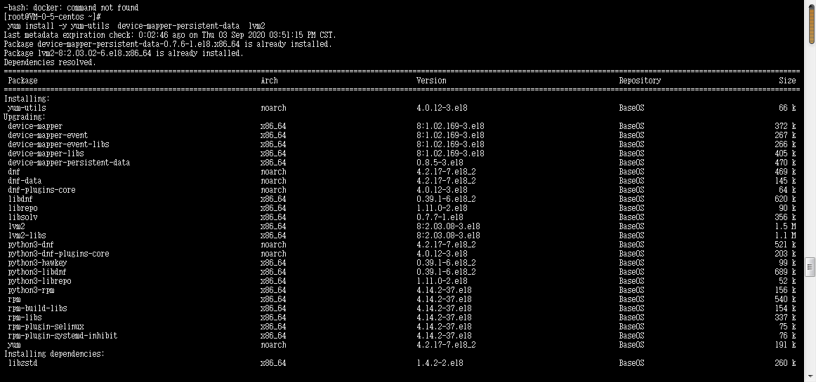 Centos8 environment install docker - Programmer Sought