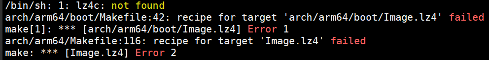 /bin/sh: 1: lz4c: not found