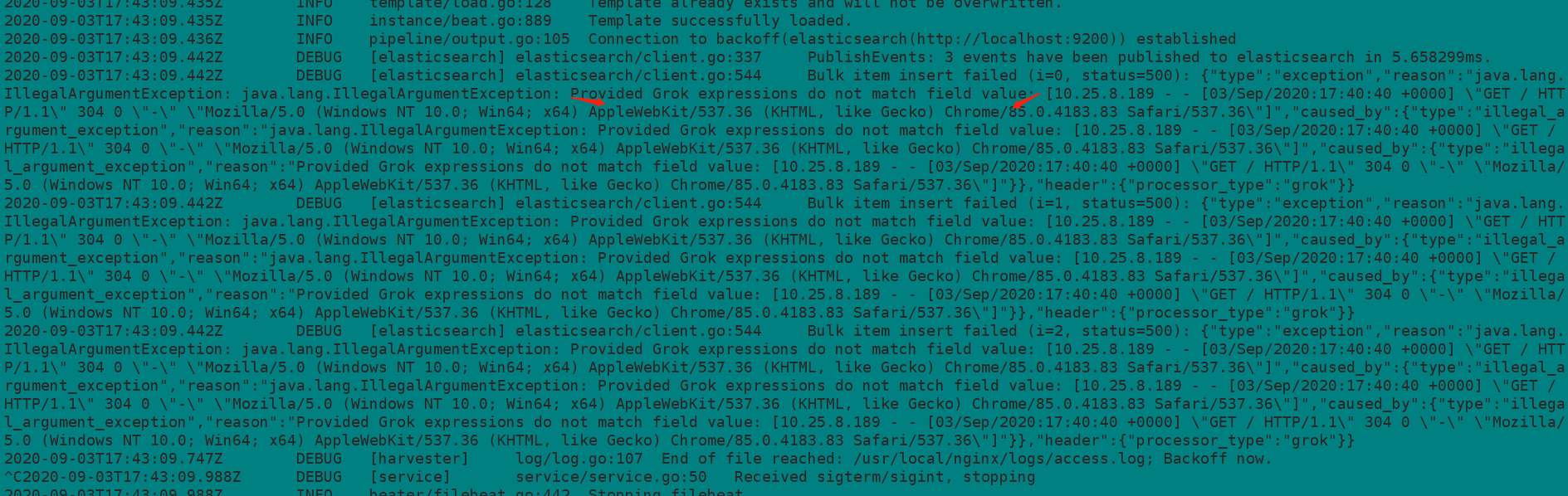 【ELK】Filebeat使用ingest节点解析Nginx日志并导入elasticsearch_filebeat.yml 配置ingest