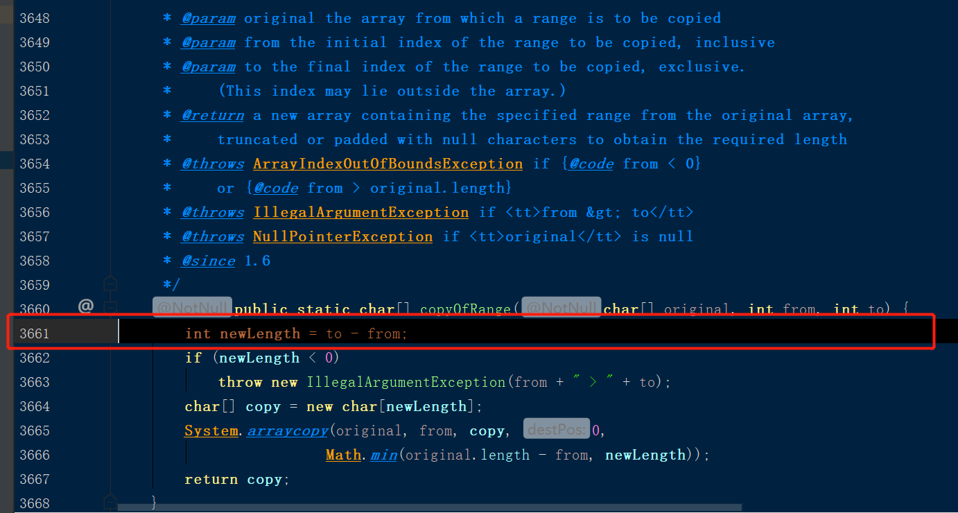 java截取字符串的长度substring