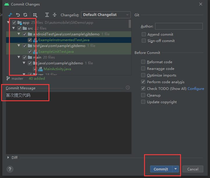 android studio git integration