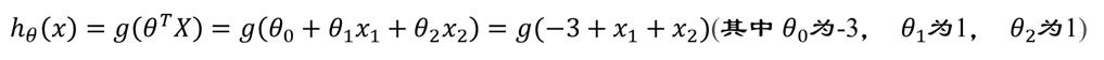 ℎ_ ()=(^ )=(_0+_1 _1+_2 _2 )=(−3+_1+_2)(其中_0为-3， _1为1， _2为1)