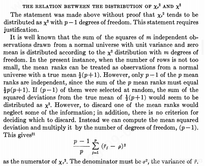 Friedman Number Friedman检验_friedman, m. (1937). the use of ranks to avoid the-CSDN博客