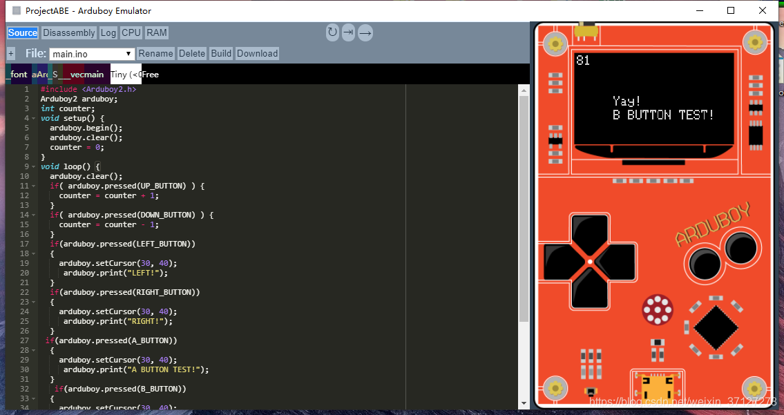 arduboy-button-test