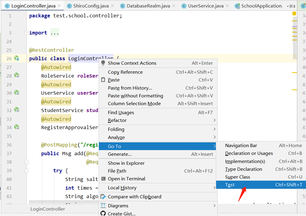 Springboot environment test class - Programmer Sought