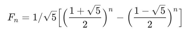 斐波那契数列公式