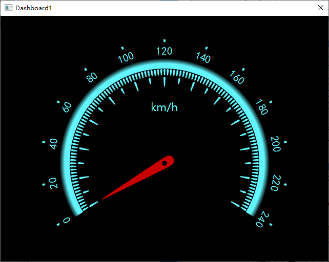 Qt自绘汽车仪表盘-1