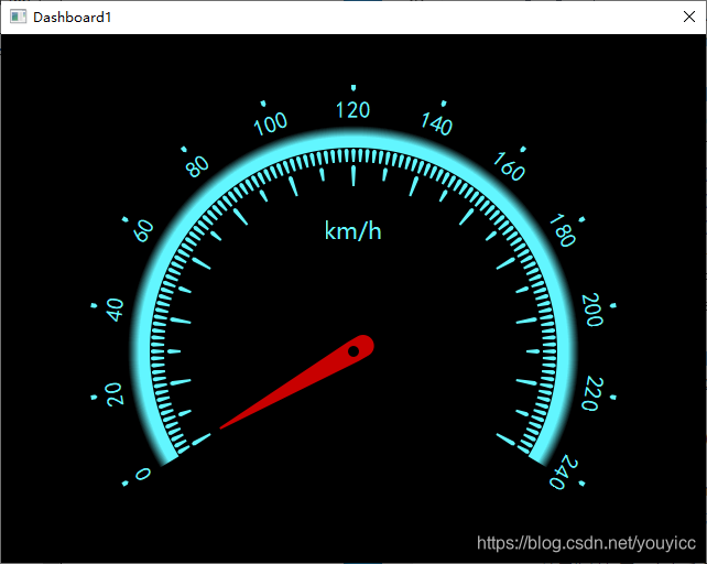Qt自绘汽车仪表盘-1