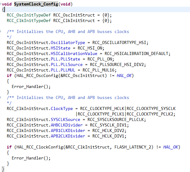 RT-Thread STM32 configuration system clock (using external crystal ...