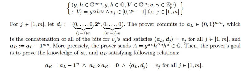 Bulletproofs+: Shorter Proofs for Privacy-Enhanced Distributed Ledger学习笔记