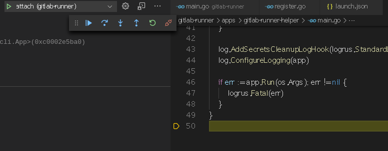 vscode attach