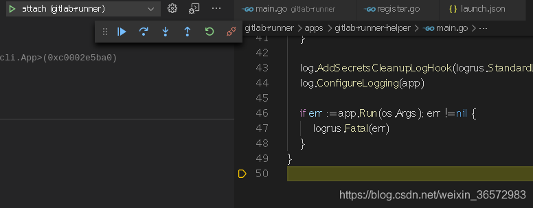 vscode attach