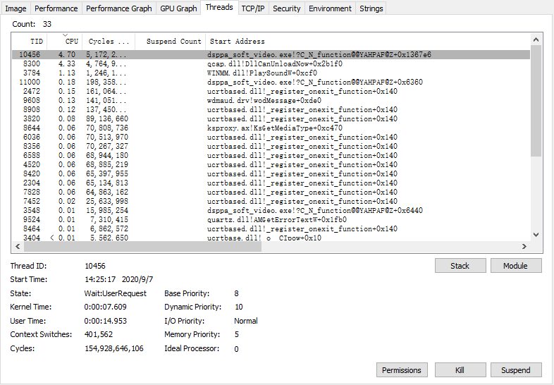 windows 平台下使用ProcessExplorer查看、分析各个进程的资源占用_windows查看进程堆栈工具-CSDN博客