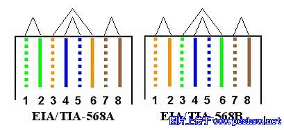 rs485水晶头接法图片