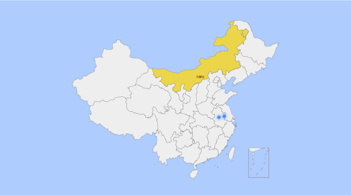 echarts离线地图