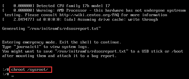 Centos系统进入单用户模式