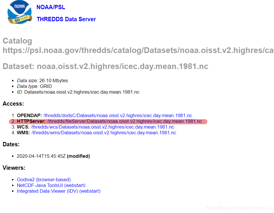 如何从NOAA下载SST数据CSDN博客