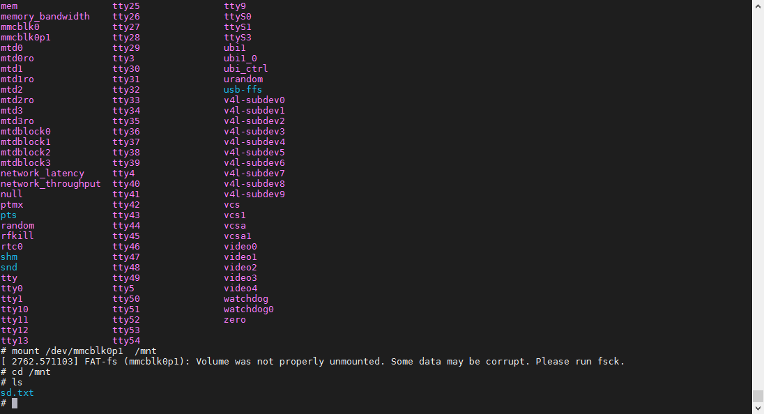 mount mounting /dev/mmcblk0 on /mnt failed Invalid argument_mount