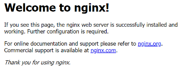 After clicking login, welcome to nginx appears!