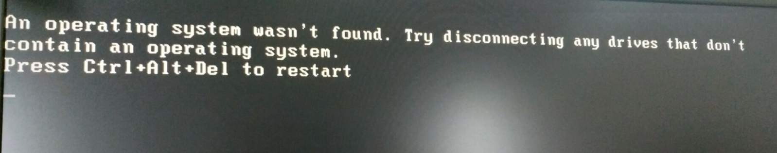 记一次windows 10启动报错 An operat ing system wasn‘t found. Try disconnecting ...