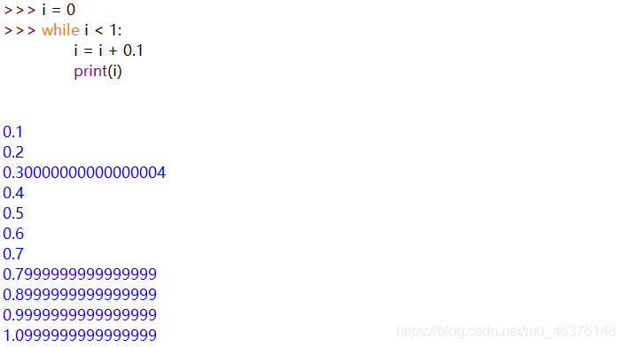 Python跟我说0.1+0.2!=0.3,难道这么多年的数学白学了?_python a=b !=0.3-CSDN博客