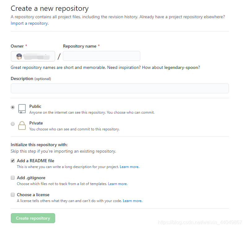 根据自己需求创建
