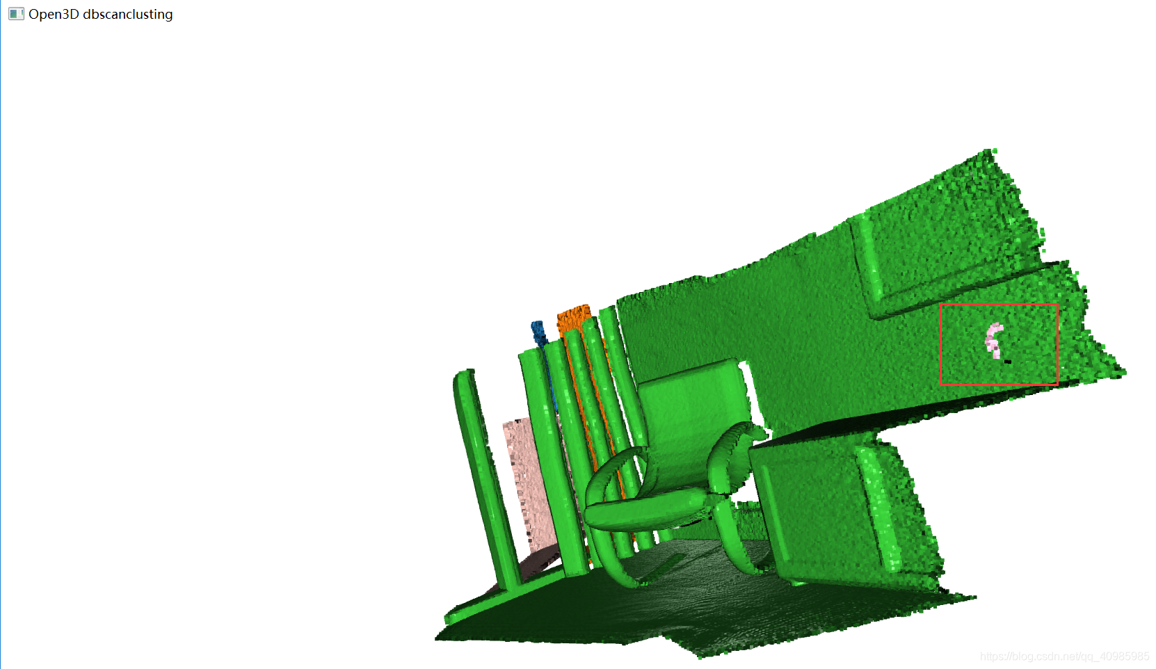 Open3D DbScanClustering聚类算法及聚类分簇可视化及存储