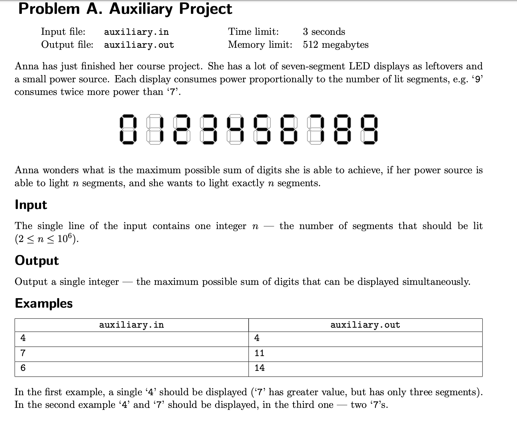 Gym 101612 Problem A. Auxiliary Project（DP）