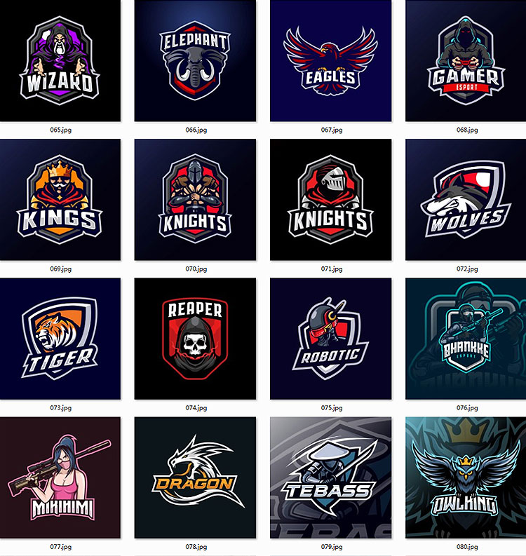 电竞战队logo标志模板素材