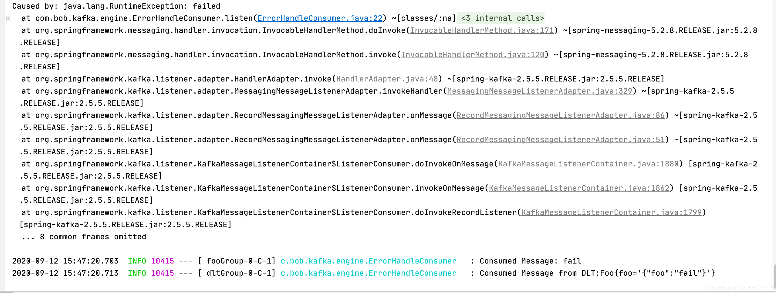 Kafka Error Handler Spring Boot Kafka Org Springframework