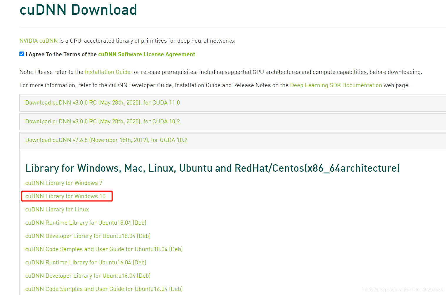 anaconda安装pytorch， cuda版本10.2，cudnn版本10.2windows10x64v8.0.3.33