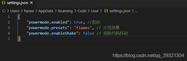 Visual Studio Code settings设置编辑火花参数