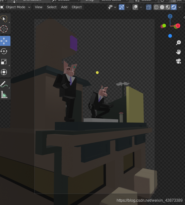 Blender2 8渲染视图设置透明背景 补补的博客 Csdn博客 Blender如何渲染出有透明背景的图