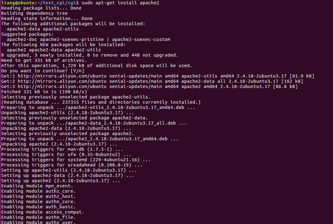 CGI Linux下搭建环境_linux cgibin目录下jobCSDN博客