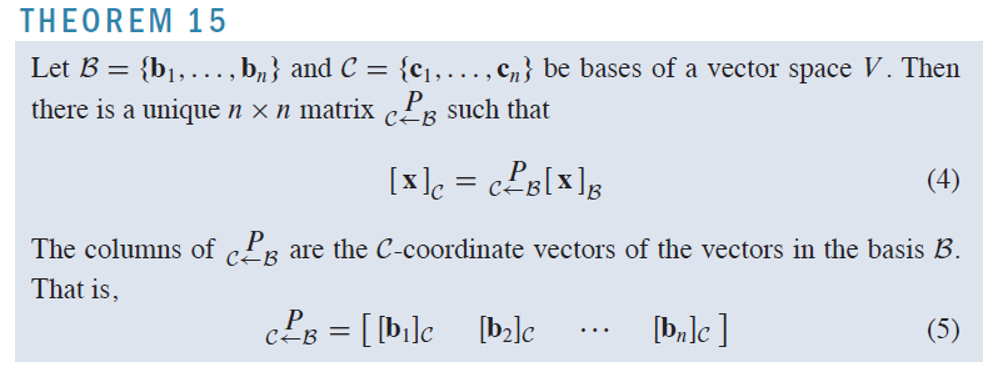 Chapter 4 (Vector Spaces): Change Of Basis (基的变换)-CSDN博客