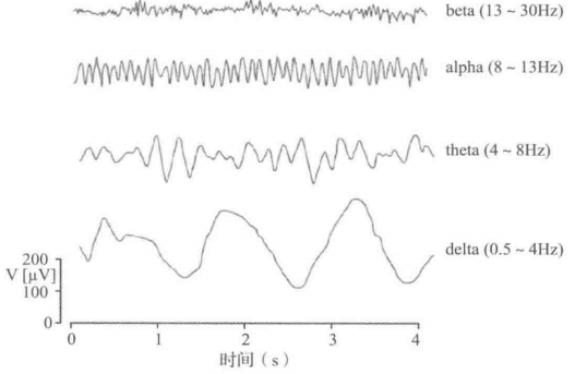 EEG节律信号分类及频率范围