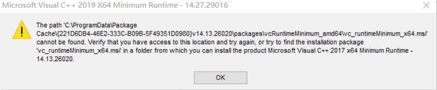安装vs19 提示visual C 15 19 X64 Redistributable安装失败 南梁子的博客 Csdn博客