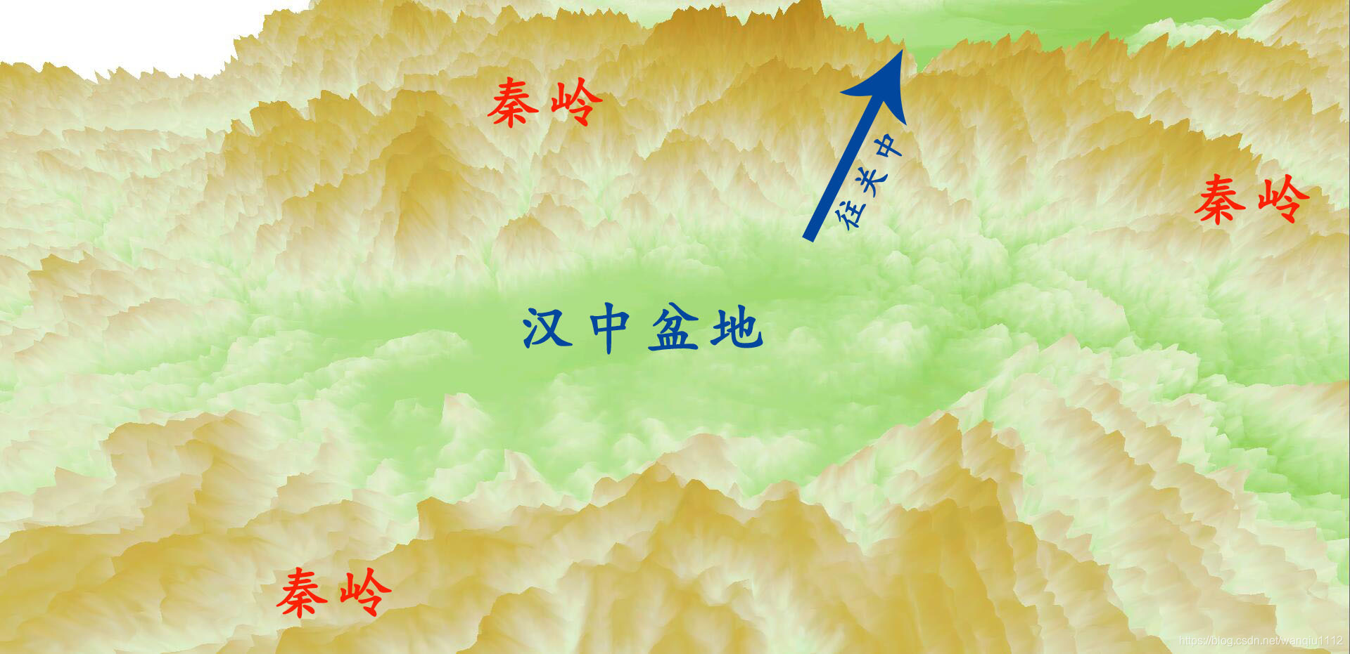 Schematic diagram of Qinlingyu Road