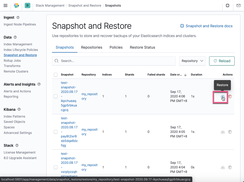 Elasticsearch：Snapshot 生命周期管理_elasticsearch snapshotCSDN博客