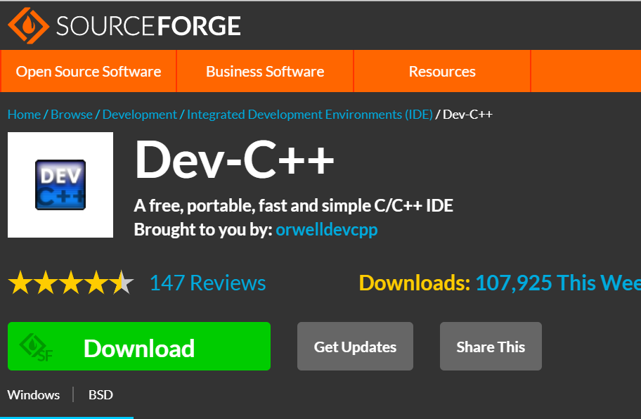 Download installation and configuration of Dev-C++ 5.1.1 - Programmer ...
