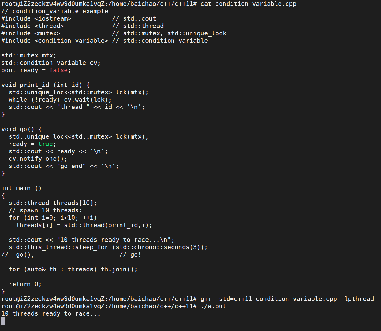 c++11 stdcondition_variable、condition_variable_any、notify_all、notify