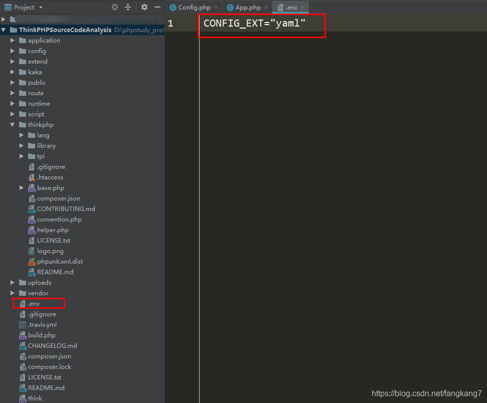 If you don’t study the source code of ThinkPHP, how will you know the role of the env file?