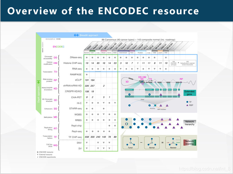 Overview of the ENCODEC resources