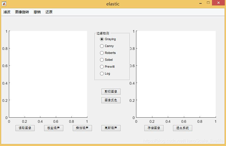 [外链图片转存失败,源站可能有防盗链机制,建议将图片保存下来直接上传(img-Mu89zV4f-1600406381361)(G:\MATLAB\matlab_2015b\matlabworkspace\基于matlab的数字图像处理系统\GUI.JPG)]