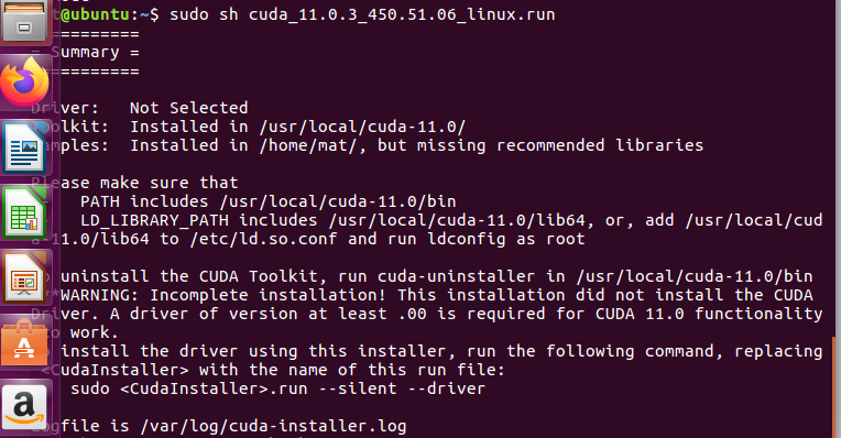Linux安装CUDA11.0_linux 安装cuda 11.0-CSDN博客