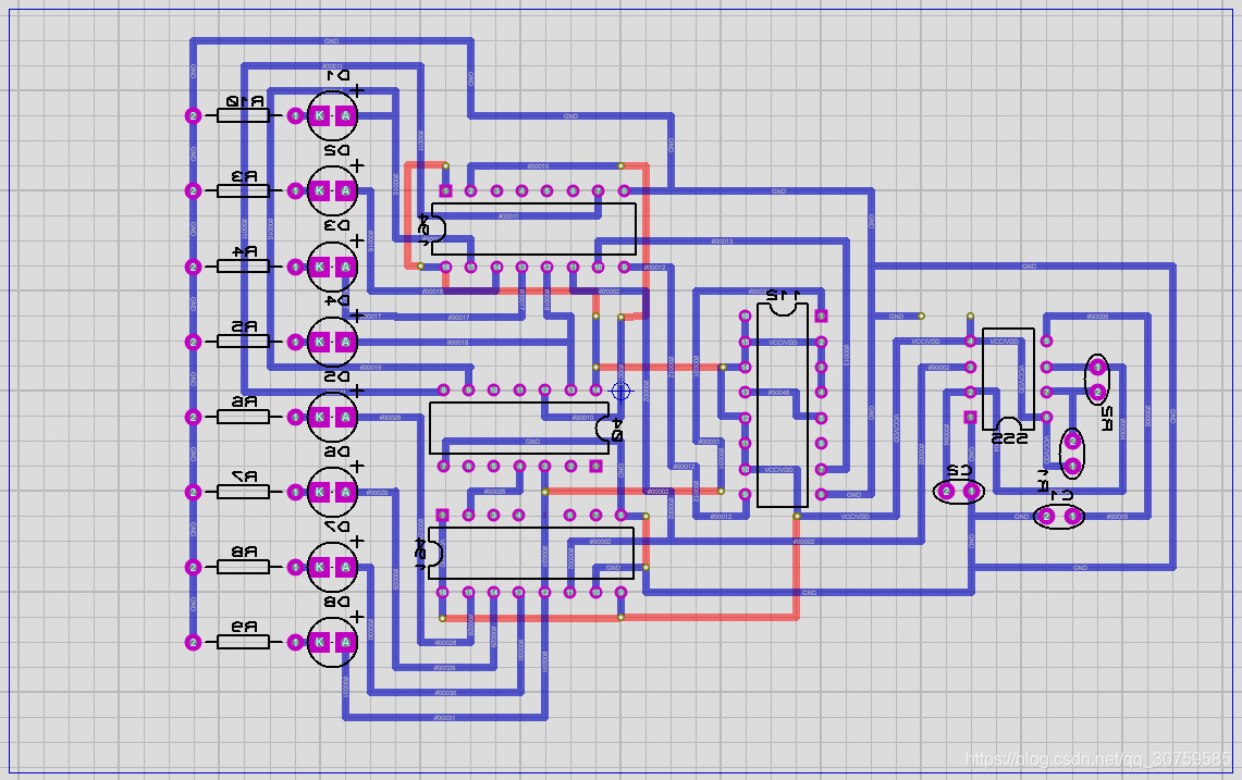 彩灯控制PCB