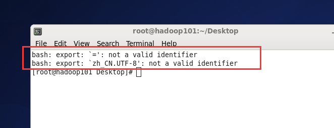  bash Export Not A Valid Identifier bash Export zh CN UTF 8 