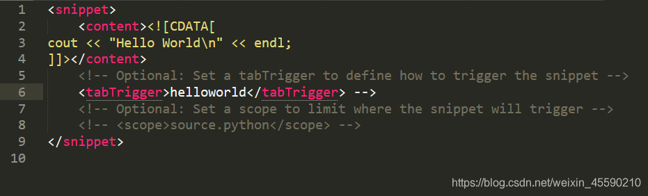 Sublime Text Snippet(代码片段)功能使用方法_sublime怎么记录代码片段-CSDN博客